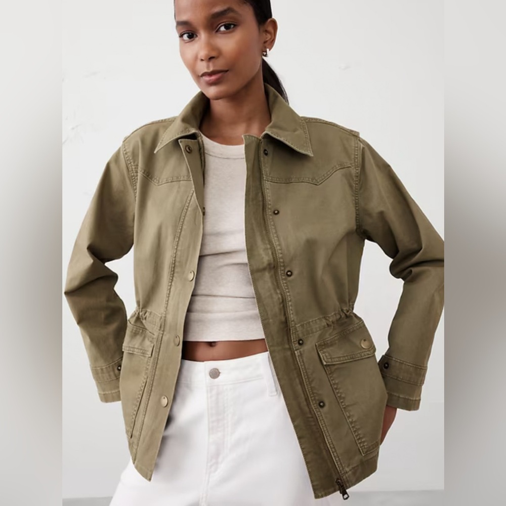 Banana Republic chino utility jacket XS new
